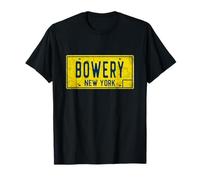 Bowery NYC LES Retro Old NY New York Targa Grafica Maglietta