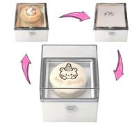 BOWEY BOX - Ad Anello Rotante ABS, Box Proposta Di Illuminazione A Candela | 8x8cm Tornante Transforming Ring Heling Candle Glow Rîng Display Per La Proposta Di Confessione Per L'anniversario