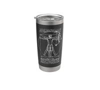 Bowhunter Arciere Tiro con l'arco Vintage Vitruviano Uomo Da Vinci Bicchiere termico in acciaio inox doppia parete