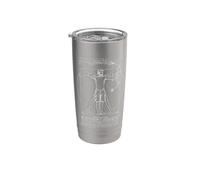 Bowhunter Arciere Tiro con l'arco Vintage Vitruviano Uomo Da Vinci Bicchiere termico in acciaio inox doppia parete