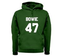 Bowie 47 - Adulti Felpa/Maglione - David Musica 1947 Love Musicista Cantante Fan