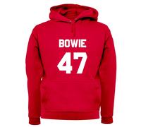 Bowie 47 - Adulti Felpa/Maglione - David Musica 1947 Love Musicista Cantante Fan