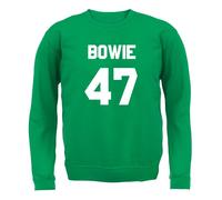 Bowie 47 - Adulti Felpa/Maglione - David Musica 1947 Love Musicista Cantante Fan