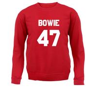 Bowie 47 - Bambini Felpa/Maglione - David Musica 1947 Love Musicista Cantante