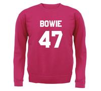 Bowie 47 - Bambini Felpa/Maglione - David Musica 1947 Love Musicista Cantante