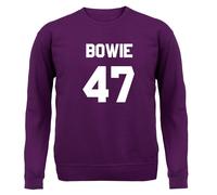 Bowie 47 - Bambini Felpa/Maglione - David Musica 1947 Love Musicista Cantante