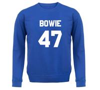 Bowie 47 - Bambini Felpa/Maglione - David Musica 1947 Love Musicista Cantante