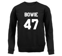 Bowie 47 - Bambini Felpa/Maglione - David Musica 1947 Love Musicista Cantante