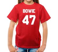 Bowie 47 - T-Shirt Per Bambini - David Musica 1947 Amore Musicista Cantante Fan