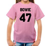 Bowie 47 - T-Shirt Per Bambini - David Musica 1947 Amore Musicista Cantante Fan