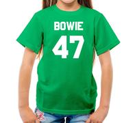 Bowie 47 - T-Shirt Per Bambini - David Musica 1947 Amore Musicista Cantante Fan