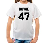 Bowie 47 - T-Shirt Per Bambini - David Musica 1947 Amore Musicista Cantante Fan