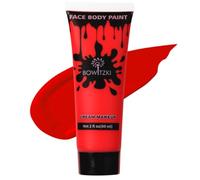 Bowitzki Pittura per viso e corpo, 60 ml, effetto speciale per adulti e bambini, per Halloween, Natale, feste, cosplay, 60 ml, colore (Rosso)