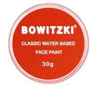 Bowitzki Vernice professionale per il viso a base d'acqua pittura viso trucco sicuro per bambini adulti torta divisa tinta unita 30g per Halloween, Natale, festa (Arancione)
