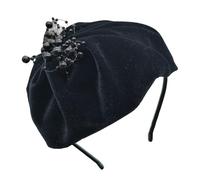 Bowknot Hairhoop Mezzo Cappuccio Per Le Donne Elegante Modello Animale Fascia Non-intelligente Dolce Fascinatore Fascia Per Vestiti Formali