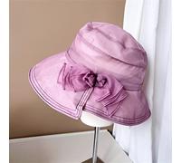 Bowknot Silk Fisherman Hat Women's Summer Silk Hat Irregular Brim Basin Hat