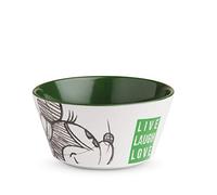 Egan PWM91LL/1V Bowl Minnie Live Laugh Love Verde, Porcellana