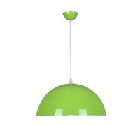 Bowl Shape Lampshade Metal Chandelier in Trendy Colours Creative Gloss Finish Industrial Lighting Pendant Lamp for Kitchen Island, Dining Room, Bedroom(Green,50cm)