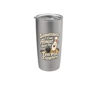Bowler Dieci Pin Bowling Joke Bicchiere termico in acciaio inox doppia parete