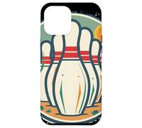 Bowler stile retrò per il bowling a nove birilli Custodia per iPhone 12 Pro Max
