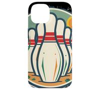 Bowler stile retrò per il bowling a nove birilli Custodia per iPhone 14