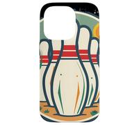 Bowler stile retrò per il bowling a nove birilli Custodia per iPhone 14 Pro