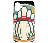 Bowler stile retrò per il bowling a nove birilli Custodia per iPhone 16 Plus