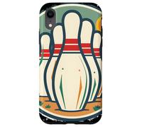 Bowler stile retrò per il bowling a nove birilli Custodia per iPhone XR
