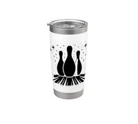 Bowling a nove birilli Bicchiere termico in acciaio inox doppia parete