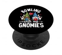 Bowling con i miei gnomi divertente bombetta sciopero PopSockets PopGrip Adesivo