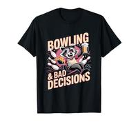 Bowling e Decisioni sbagliate Pizza Birra Procione Maglietta