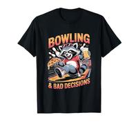 Bowling e Decisioni sbagliate Pizza Birra Procione Maglietta