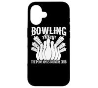 Bowling Funny - Sala da bowling The Poor Mans Country Club Custodia per iPhone 16