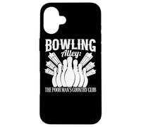 Bowling Funny - Sala da bowling The Poor Mans Country Club Custodia per iPhone 16 Plus