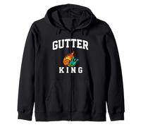 Bowling Gutter King Funny Bowler Humor Felpa con Cappuccio