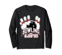 Bowling Is Life - Palla e spilli Divertente Bowler Maglia a Manica