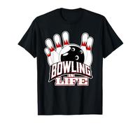 Bowling Is Life - Palla e spilli Divertente Bowler Maglietta