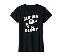 Bowling League Gutter Glory Retro Bowler Maglietta con Stampa Grafica Economica