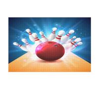 Bowling Legno Puzzle 1000 Pezzi,Per Adulti E Giovani,Challenge,Puzzle 3d Impossibili, Stampa Di Alta Qualità Regalo (75×50cm)