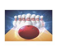 Bowling Puzzle in Legno 1000 Pezzi, Per Adulti Bambino, Collezione Challenge, Puzzles Impossibili, Stampa Di Alta Qualità (75×50cm)
