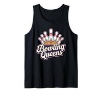 Bowling Queens Crown Pins Donna Bowling League Canotta