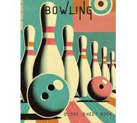 Bowling Score Sheet Book - Premium 8x11 Log for 4 Players with Comprehensive Game Details: Log details such as oil patterns, lane conditions, ball used and splits.