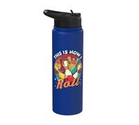 Bowling | This Is How I Roll, Uomini Donne Bambini | Divertente bombetta Stainless Steel Insulated Water Bottle