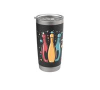 Bowling Vintage Look Bicchiere termico in acciaio inox doppia parete