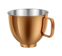 bowls for mixer， Ciotola for mixer in acciaio inossidabile da 5 QT, compatibile con i mixer a testa inclinabile Kitchenaid Artisan e Classic da 4,5-5 QT K45 KSM70 KSM150(Copper Gold)