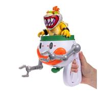 Super Mario Galaxy Movie - Bowser Jr. da 13 cm con Clown Car, Pennello e Adesivi Water-Reveal