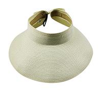 Bowtie - Cappello da donna con visiera parasole pieghevole, con graziosi cappellini a clip, per berretto da baseball, Beige, Taglia unica