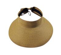 Bowtie - Cappello da donna con visiera parasole pieghevole, con graziosi cappellini a clip, per berretto da baseball, cachi, Taglia unica