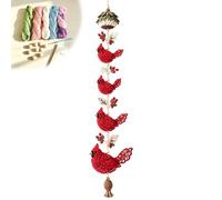 BOWTONG Farfalla Garden Cascade DIY Crochet Per Principianti Kit | Set fai da te da appendere a cascata con filo morbido, video tutorial passo-passo, kit di fiori all'uncinetto e farfalle