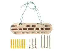 BOWTONG Hangboard per arrampicata su roccia in legno Hand Grip Rinforzatore avambraccio Esercizio Arrampicata Grip Attrezzatura per l'allenamento delle dita Fitness tiene l'arrampicata, portatile